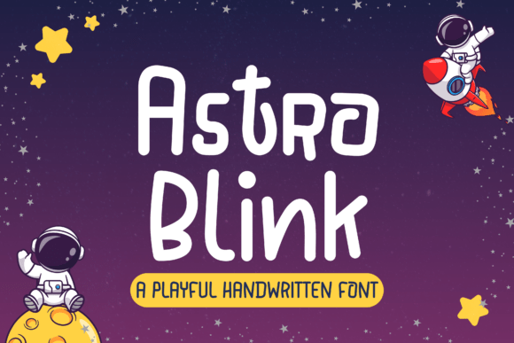 Astroblink: A Font That Balances Cute Charm With Cool Attitude