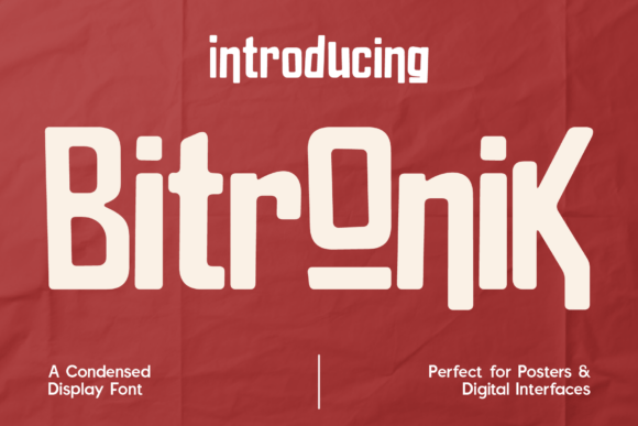 Bitronic & Bitronik: The Sharp, Futuristic Font for Digital Creators