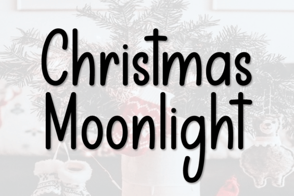 Christmas Moonlight: Capturing Festive Elegance in Handwritten Form
