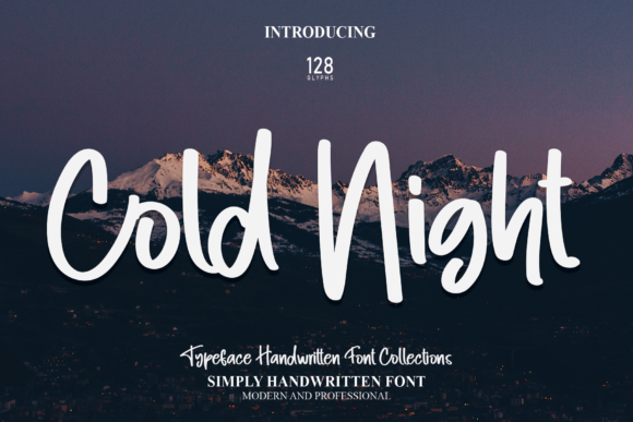 Cold Night: The Handwritten Font for Authentic Branding