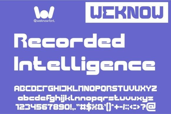 Recorded Intelligence: A Geometric Font for Bold Simplicity