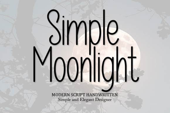 Simple Moonlight: A Handwritten Font That Feels Like a Conversation