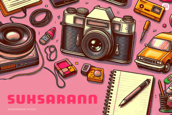 Suksarann: The Display Font with a Magnetic Personality